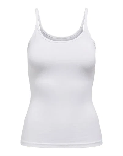 Only - Love Strap Singlet Top - White 